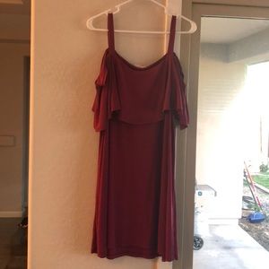 NWOT cold shoulder mini-dress